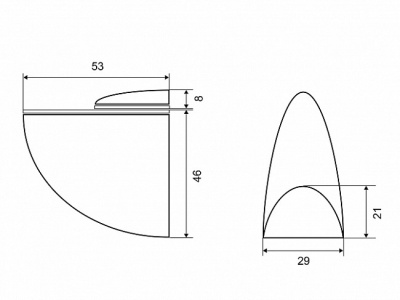 Полкодержатель 61015-L GP золото (1 шт), Palladium