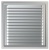 Решетка вентиляционная металлическая с оцинкованным покрытием 250х250 мм ERA