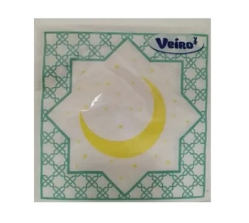 Салфетки бумажные 33x33 см Полумесяц Veiro 20 шт