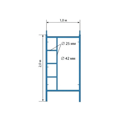 Рама с лестницей ЛРСП-40 для лесов Тапанар