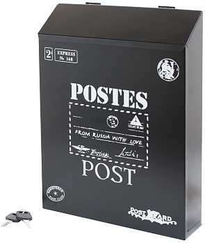 Ящик почтовый АЛЛЮР №3010 черный,15391