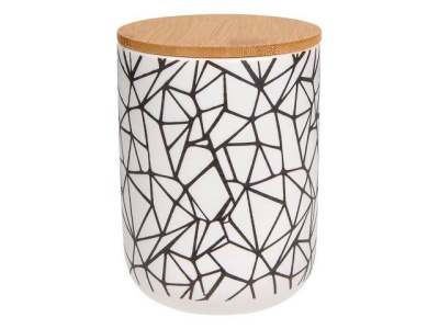 Банка керамическая для сыпучих продуктов 750 мл, AMANDA 34-005012 PERFECTO LINEA