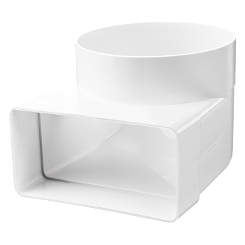 Колено-переходник 204x60/d100 Вентс