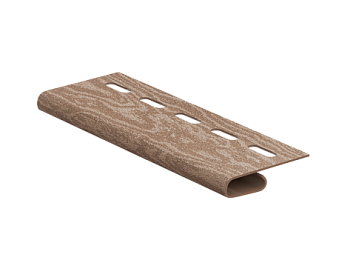 Завершающая планка 038 Н для сайдинга винилового Ю-Пласт кедр натуральный