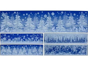 Наклейка декоративная на окно 