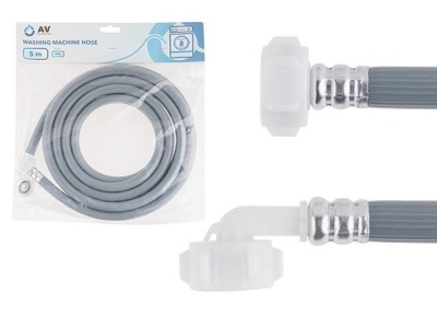 Шланг заливной для стиральной машины 5,0 м, ПВХ, AV Engineering AVE3303500
