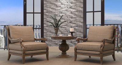 Декоративный камень Сланец Саянский антрацит арт.0109, упак. 0.6 м2