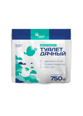 Биоактиватор ТУАЛЕТ ДАЧНЫЙ 750л (30 гр)