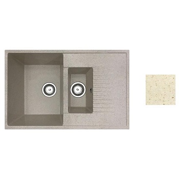 Мойка из искусственного камня, бежевый, FORMA, BelEvors