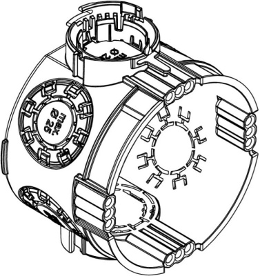 Коробка монтажная для скрытой установки, OBO-Bettermann UP 46