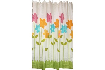 Занавеска для ванной 180х180 см Рыжий кот SC-PE-12