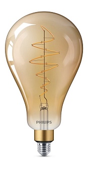 Лампа светодиодная LED classic-giant 40W E27 A160 GOLD DIM Philips