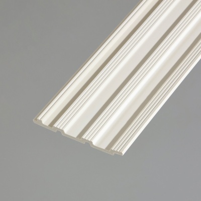 Панель декоративная 3D Rail белый 120x10x2700 мм, Grace