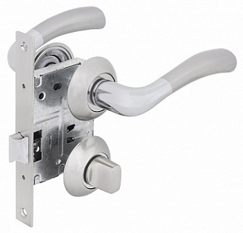 Комплект для межкомнатной двери FZ SET 02L 170 BK SN/CP Фабрика замков