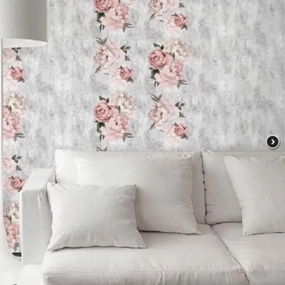 Панель пластиковая (ПВХ) ДекоРуст Пионовая нежность 651 25см, длина 2.5м