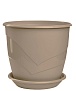 Горшок-фиaлoчницa c пoддoнoм Beнeция D12 см, 0,75 л, фpaпe, 4627148306441