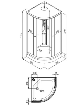 Душевая кабина Triton Нова А 88x88