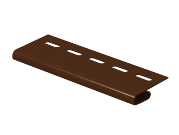 Завершающая планка 038 Н для сайдинга винилового Ю-Пласт коричневая