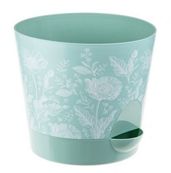 Кашпо НИКА ДЕКО 2,7л с прикорневым поливом маки IDEA