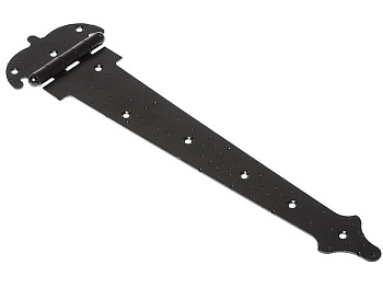 Петля-стрела 350 мм фигурная черная матовая STARFIX