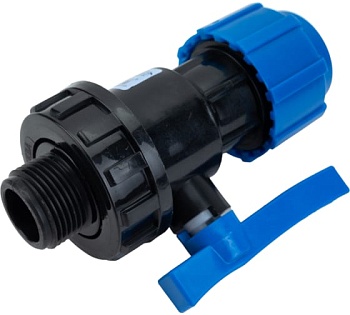 Кран шаровый компрессионный разъемный 25х1/2