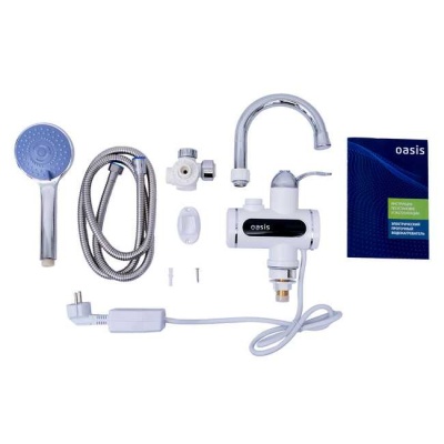 Кран-водонагреватель проточный Oasis EP-3 (дисплей, душевая лейка)