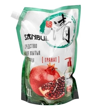 Средство для мытья посуды 1200 мл Гранат Sanbul 