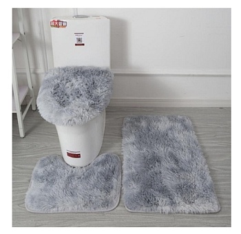 Комплект ковриков для ванной ILLU Серый пух xb24102160