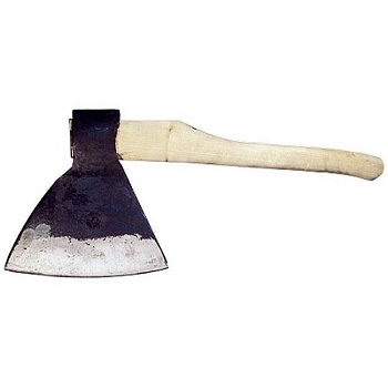 Топор кованный, в сборе, 2100 г, деревянное топорище, 500 мм, М2, 