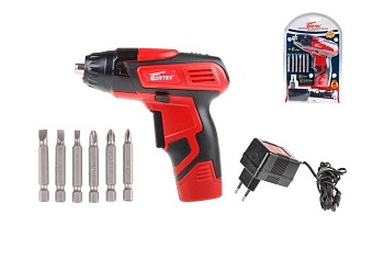 Шуруповерт аккумуляторный WORTEX BS 4536-1 Li в блистере+ набор бит