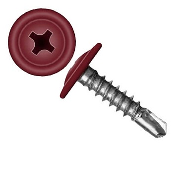 Саморез прессшайба ПШС 4,2х16 RAL 3005 DAXMER