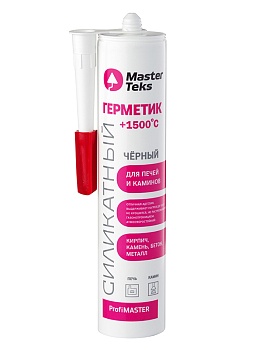Герметик силикатный для печей и каминов, черный, MasterTeks VGT ProfiMaster