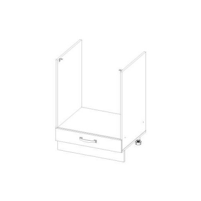 Шкаф под плиту ALESIA  60 см Anrex 1S-60-F1 (фасад Сосна Винтаж)