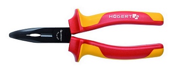 Пассатижи диэлектрические с полукруглыми изогнутыми губками 200 мм, HOEGERT HT1P923