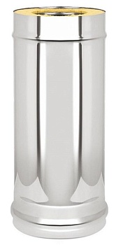 Сэндвич труба дымохода (нерж.) 1 м, 0.8 мм Везувий