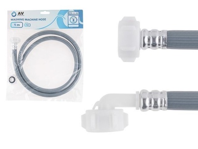 Шланг заливной для стиральной машины 1,0 м, ПВХ, AV Engineering AVE3303100