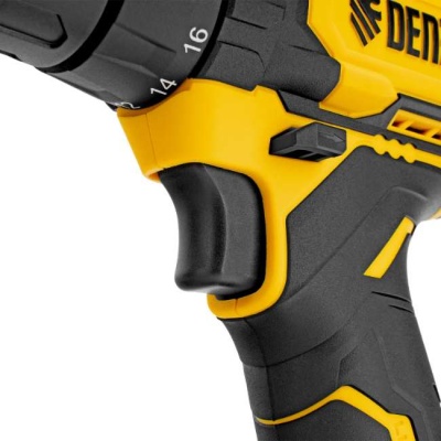 Дрель-шуруповерт аккумуляторная Denzel CDQ-20 (2 АКБ, ЗУ, кейс)