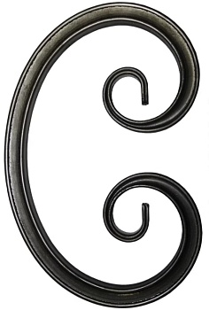 Кованый элемент фигурный 15x132x168 мм (01.504-С)
