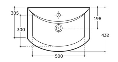 Умывальник мебельный Палермо 60 КЕРАМИН