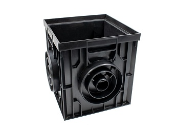 Дождеприемник пластиковый 300х300 (черный) Ecoteck