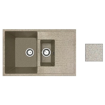 Мойка из искусственного камня, темно-бежевый, FORMA, BelEvors