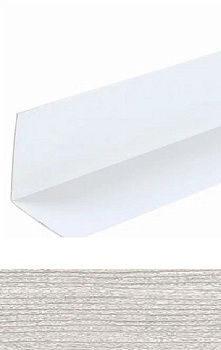 Угол ПВХ 30х30мм 2,7 м ясень серый, IDEAL