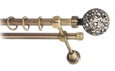 Наконечник Ажур 16 мм, антик, 2 шт