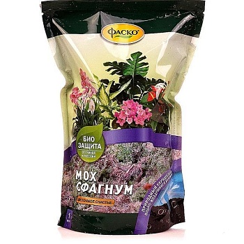 Мох Сфагнум Цветочное счастье 1л Фаско