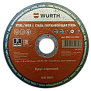 Круг отрезной по нержавеющей стали 125х1.0x22.2 мм, Wurth 0669141250