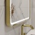 Зеркало Aliro Gold Led 60х80 см Континент с бесконтактным сенсором
