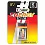 Элемент питания (батарейка) алкалиновый ENERGY POWER 6LR61-1BL Трофи C0034928