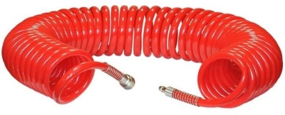 Шланг пневматический полиуретановый спиральный 15 м, 8/12 мм SKIPER PH07