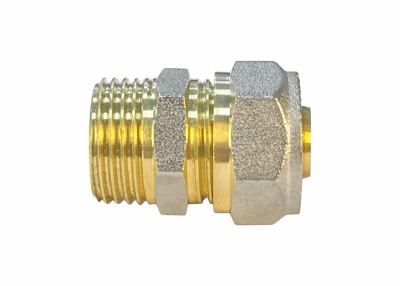 Соединитель обжимной с переходом на наружную резьбу 16x1/2" VALFEX (VF.301.N.016012)