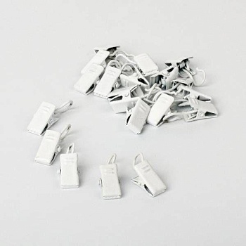 Зажимы для металлических колец 20 шт. белый пиано Дельфа-Буг